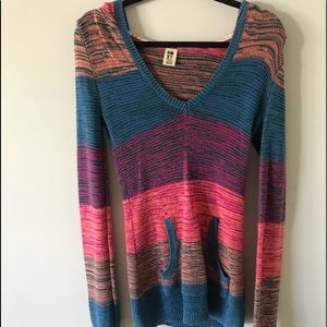 Roxy Colorful Striped Hoodie